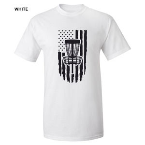 DISC GOLF AFFAIR  Disc Golf T-Shirt PATRIOTIC AMERICAN FLAG Shirt